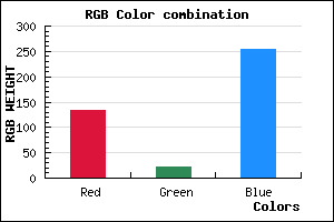 rgb background color #8615FF mixer