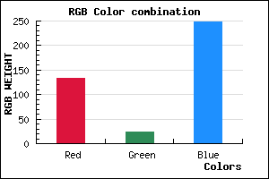 rgb background color #8617F8 mixer