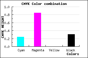 #861BB1 color CMYK mixer