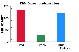rgb background color #861C78 mixer