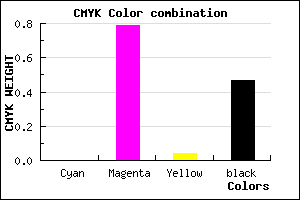 #861C80 color CMYK mixer