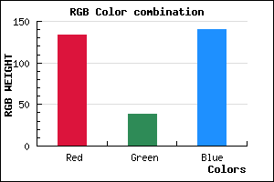 rgb background color #86268C mixer