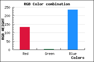 rgb background color #8604EC mixer