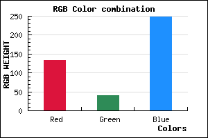 rgb background color #8629F8 mixer