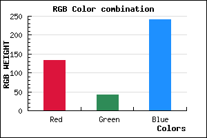 rgb background color #862AF0 mixer