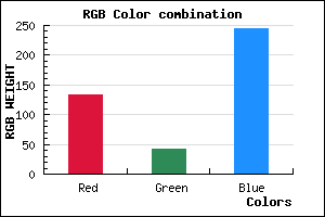 rgb background color #862AF5 mixer