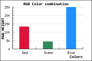 rgb background color #862BFA mixer
