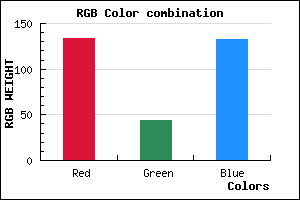 rgb background color #862C85 mixer