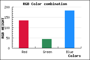 rgb background color #862CB6 mixer