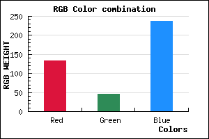 rgb background color #862DEE mixer