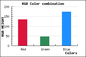 rgb background color #862EAE mixer