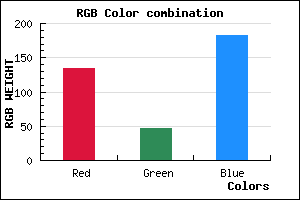 rgb background color #862EB6 mixer