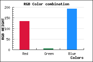 rgb background color #8606C0 mixer