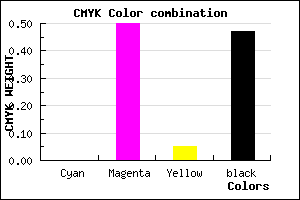 #86437F color CMYK mixer