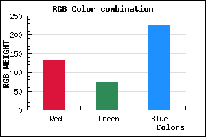 rgb background color #864AE2 mixer