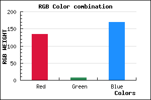 rgb background color #8608AA mixer