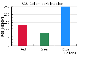 rgb background color #8653FA mixer