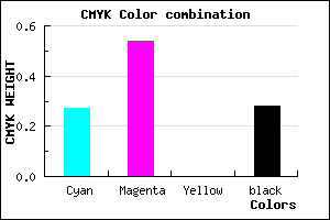 #8655B7 color CMYK mixer