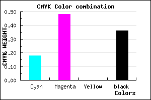 #8656A4 color CMYK mixer
