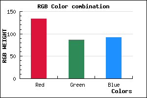 rgb background color #86565C mixer