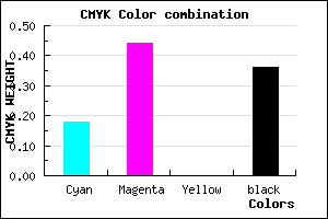 #865CA4 color CMYK mixer