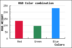 rgb background color #865FE6 mixer
