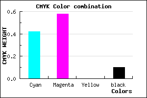 #8660E6 color CMYK mixer