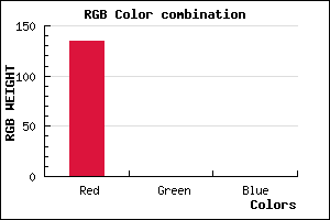 rgb background color #870000 mixer