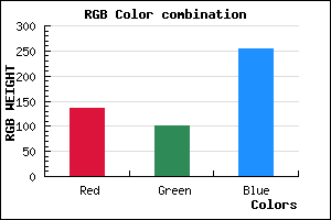 rgb background color #8764FF mixer