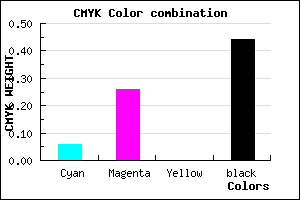 #876A90 color CMYK mixer