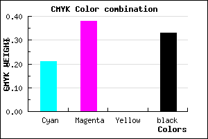 #876AAA color CMYK mixer