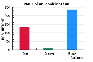 rgb background color #870BEB mixer