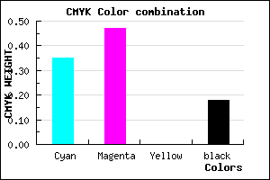 #876ED0 color CMYK mixer