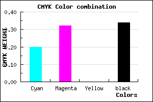 #8772A8 color CMYK mixer