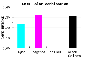 #8777B0 color CMYK mixer