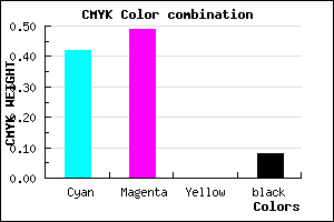 #8778EA color CMYK mixer