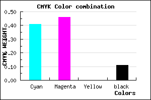 #877CE4 color CMYK mixer