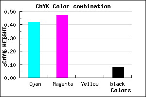#877CEA color CMYK mixer