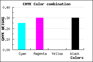 #877EB3 color CMYK mixer