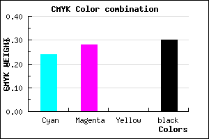 #8780B2 color CMYK mixer