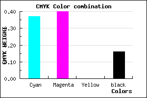 #8780D6 color CMYK mixer
