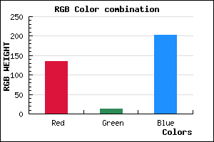 rgb background color #870DCB mixer