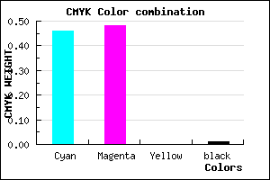 #8782FC color CMYK mixer