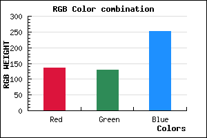 rgb background color #8782FC mixer