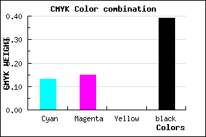 #87839B color CMYK mixer