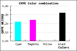 #8784AE color CMYK mixer