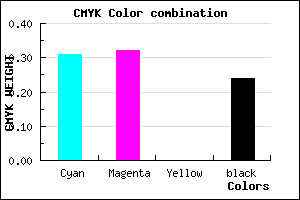 #8785C3 color CMYK mixer
