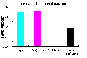 #8785D1 color CMYK mixer