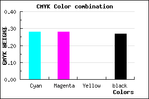 #8787BB color CMYK mixer