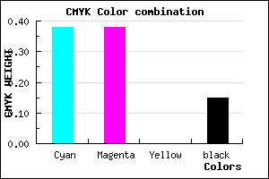 #8787D9 color CMYK mixer